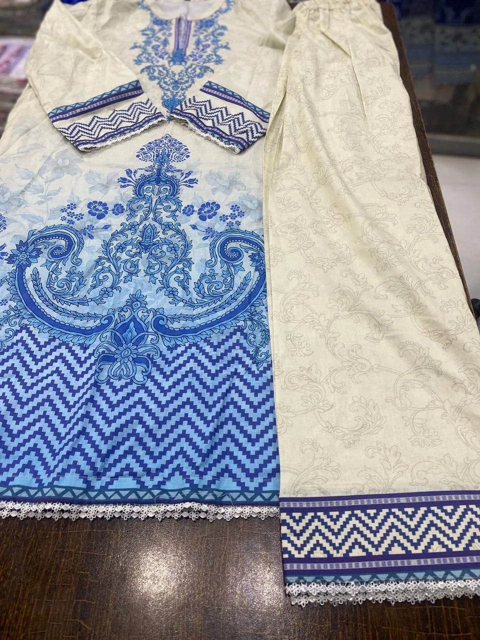 Digital Print Lawn Shirt & Trouser Set