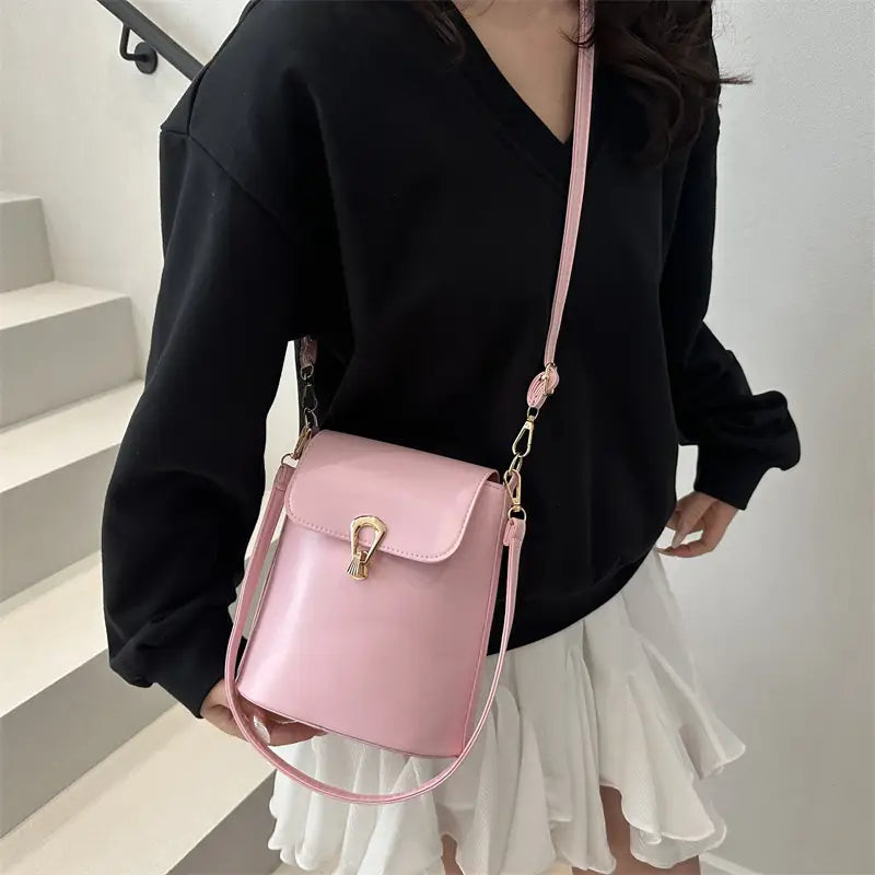 Pink Vintage Crossbody Bag