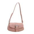 Pink Leather Crossbody Bag