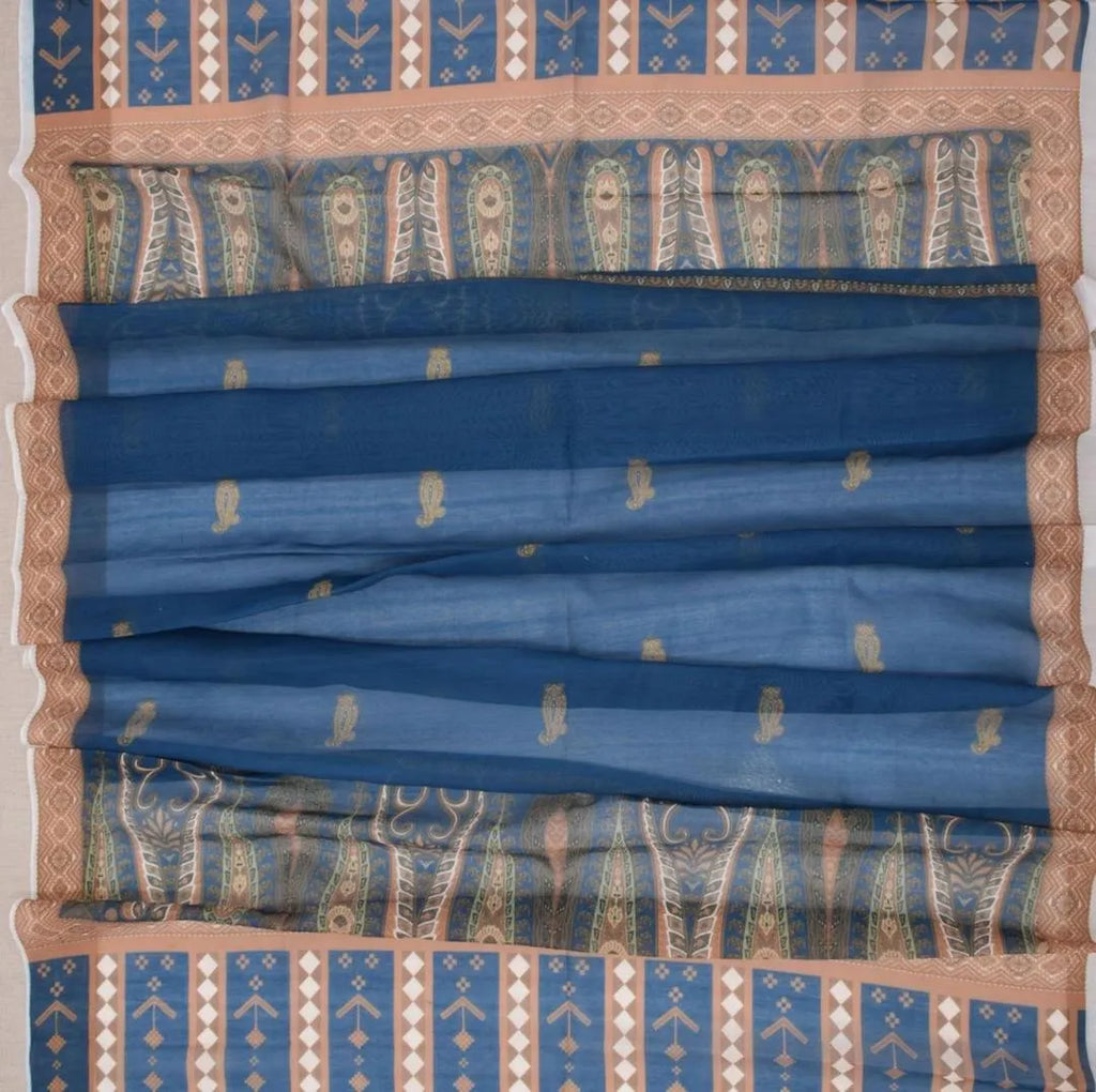 Unstitched Embroidered Green Lawn Suit