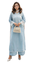 Light Blue Embroidered Kurta Set
